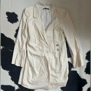 Zara cream blazer
